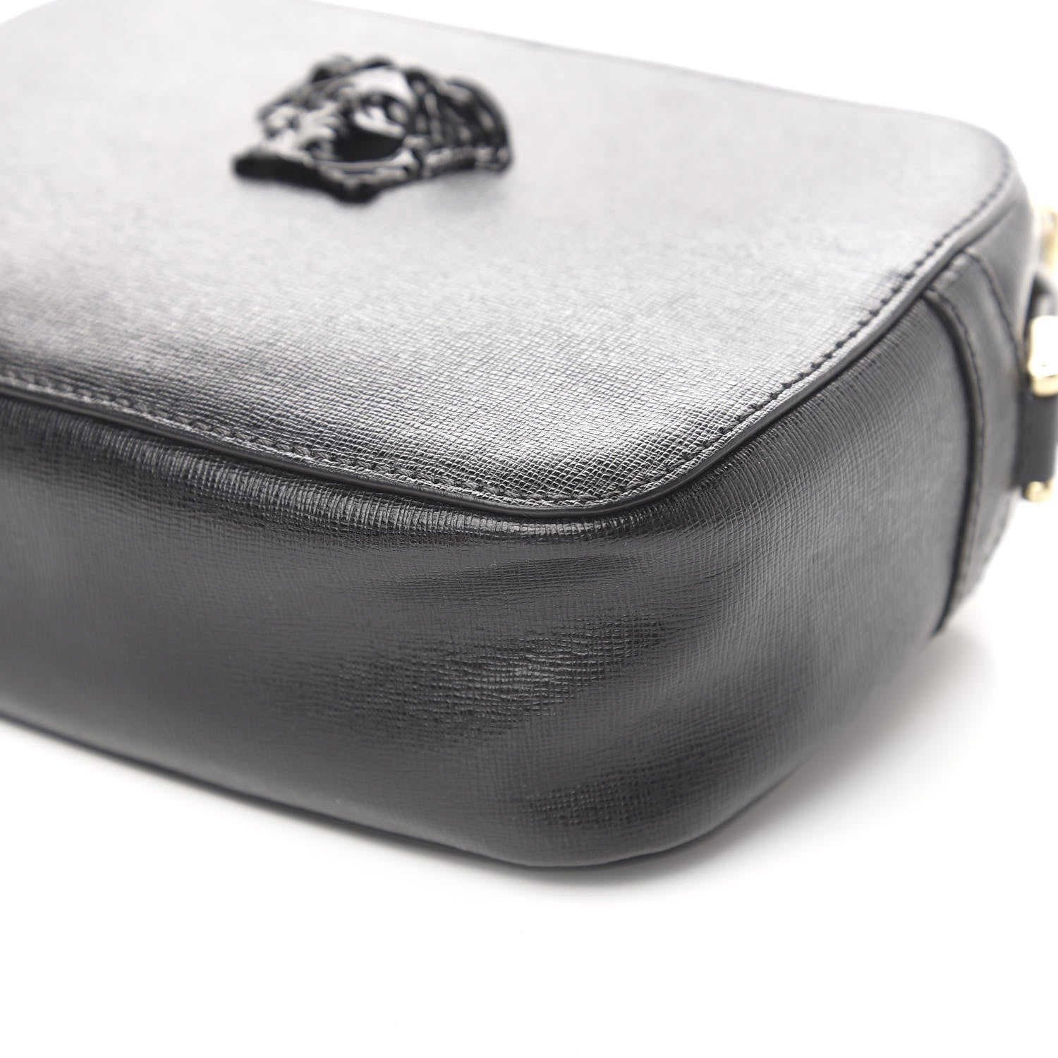 Versace Grained Calfskin Palazzo Camera Bag Black 8 of 9