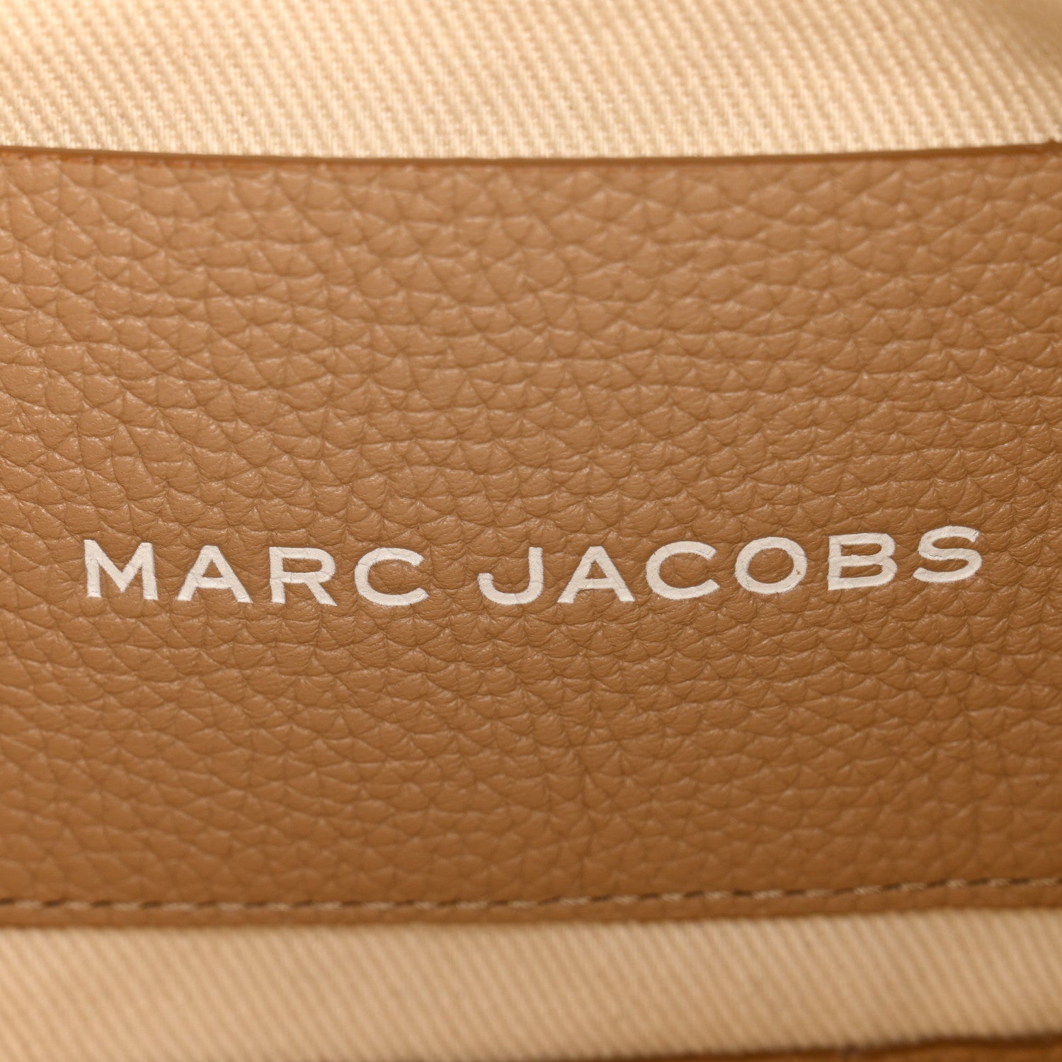 Marc Jacobs Grained Calfskin Medium The Tote Bag Camel 5 of 9