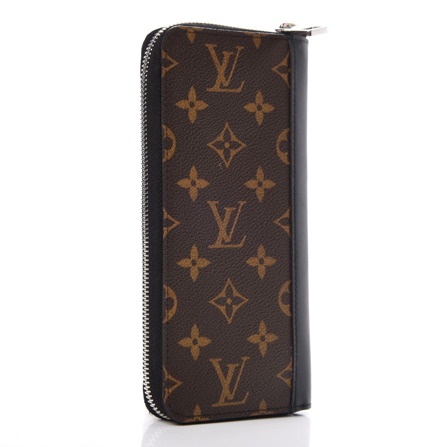 Louis Vuitton Monogram Macassar Vertical Zippy Wallet 3 of 8