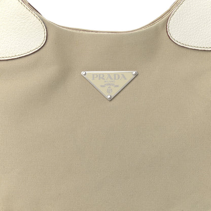 Prada Canapa Moon Shoulder Bag Sabbia White 8 of 17