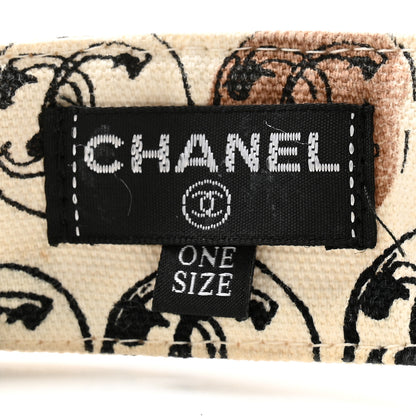 Chanel Cotton Flower Visor Ecru Multicolor 8 of 9