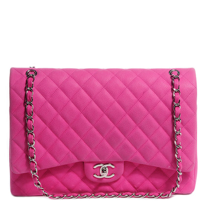 Chanel Iridescent Caviar Maxi Double Flap Pink 1 of 8