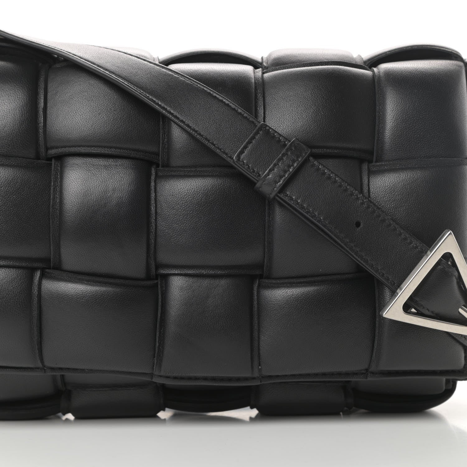 Bottega Veneta Nappa Maxi Intreccio Padded Cassette Crossbody Bag Black 8 of 11