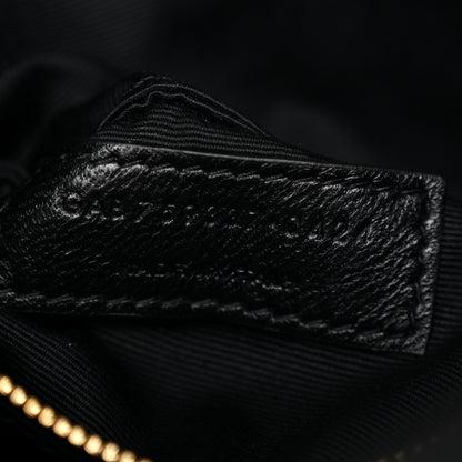 Saint Laurent Lambskin Quilted Toy Loulou Puffer Monogram Chain Satchel Black 7 of 11