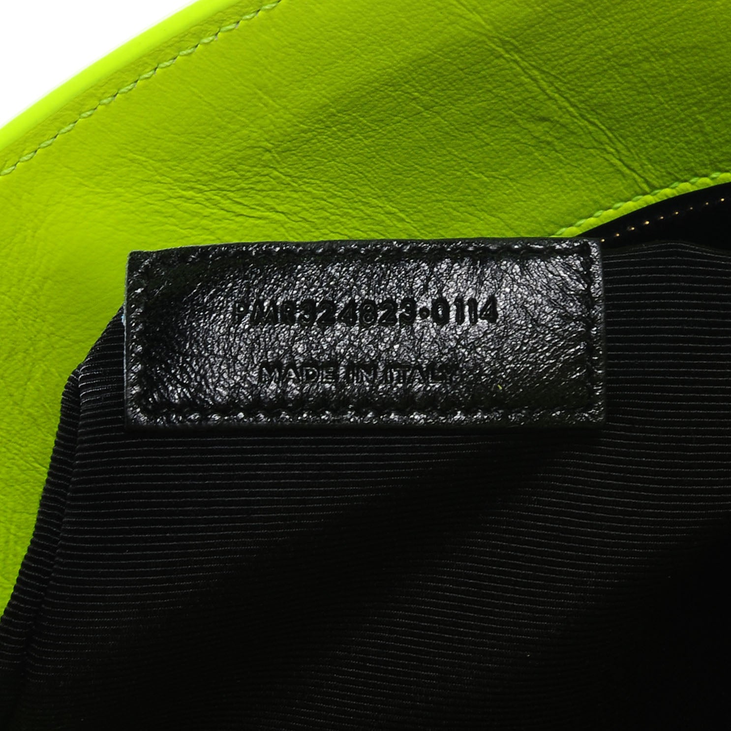 Saint Laurent Leather Small Sac de Jour Carryall Yellow Neon 9 of 10