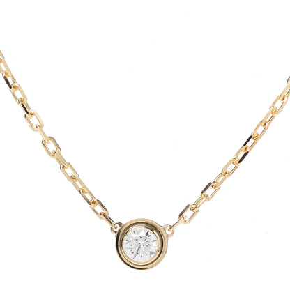 Cartier 18K Yellow Gold Diamond SM D'Amour Pendant Necklace 4 of 5