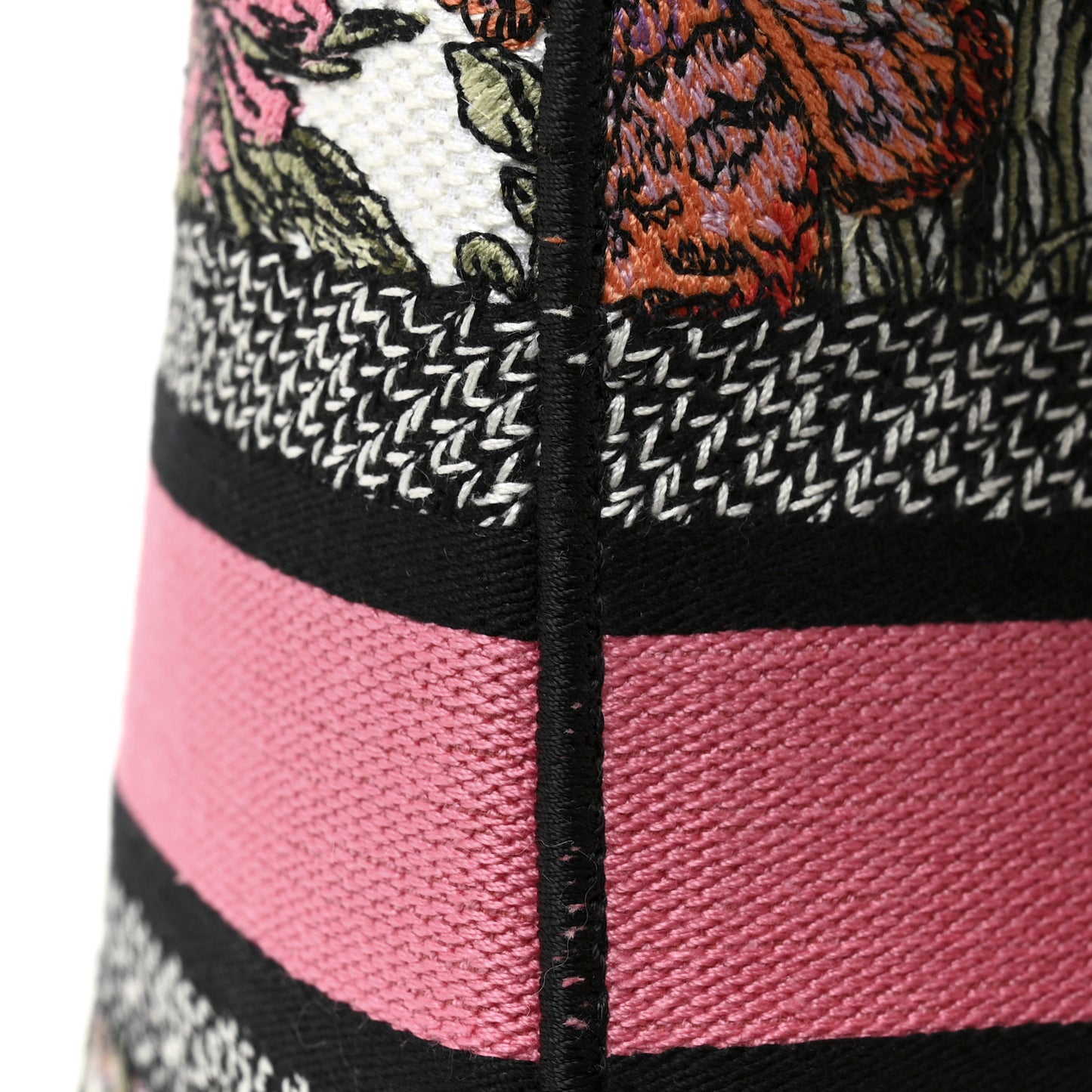 Canvas Embroidered Butterfly Floral Print Medium Lady D-Lite  Multicolor