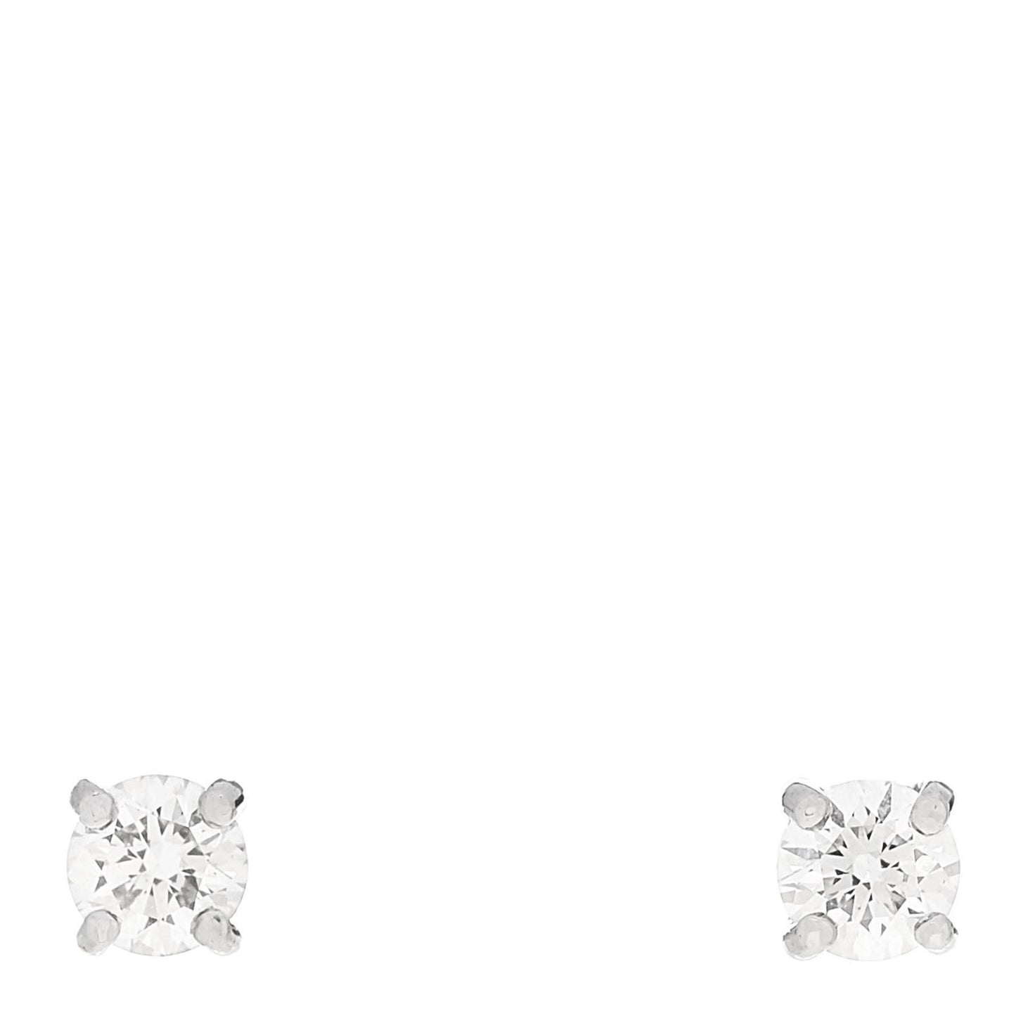 Platinum Diamond .34ctw Solitaire Earrings