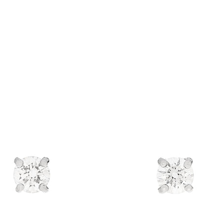 Tiffany Platinum Diamond .34ctw Solitaire Earrings 1 of 5