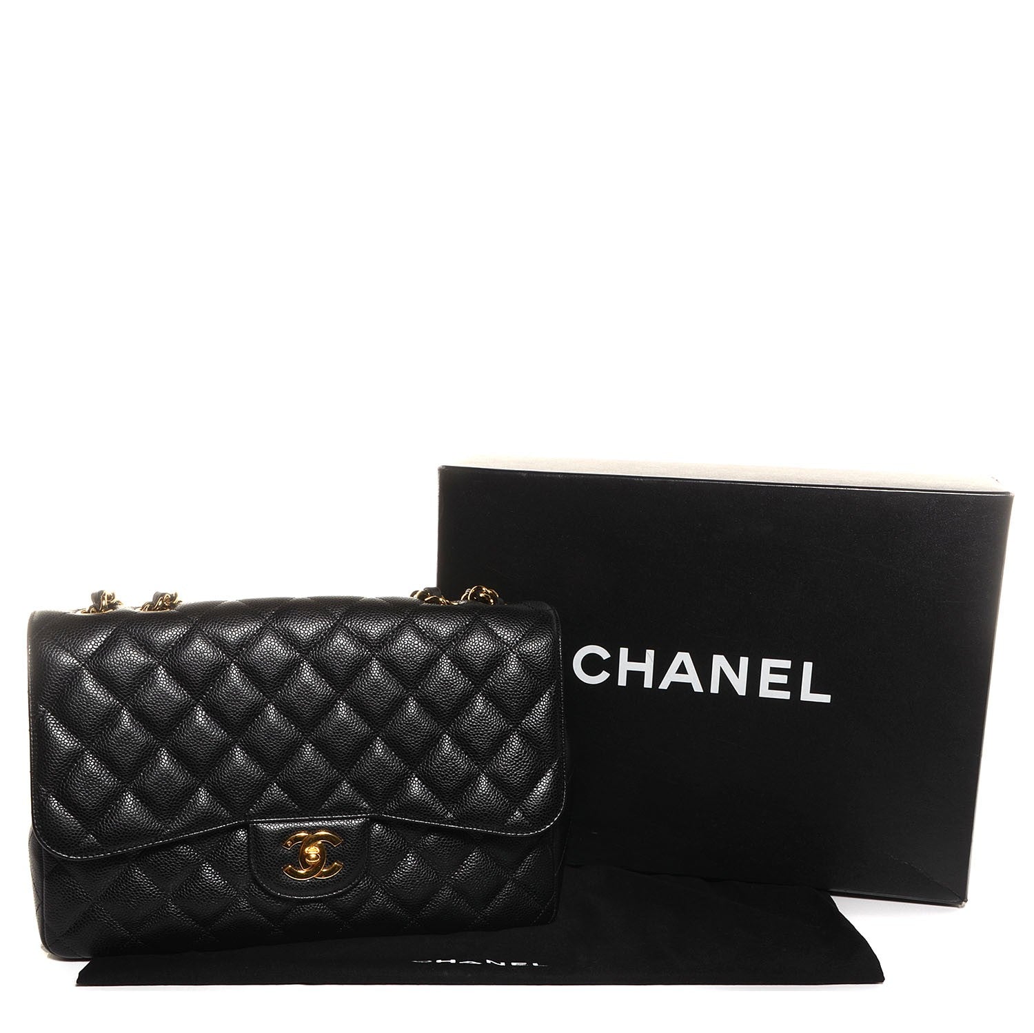 Chanel Caviar Jumbo Single Flap Black 5 of 10