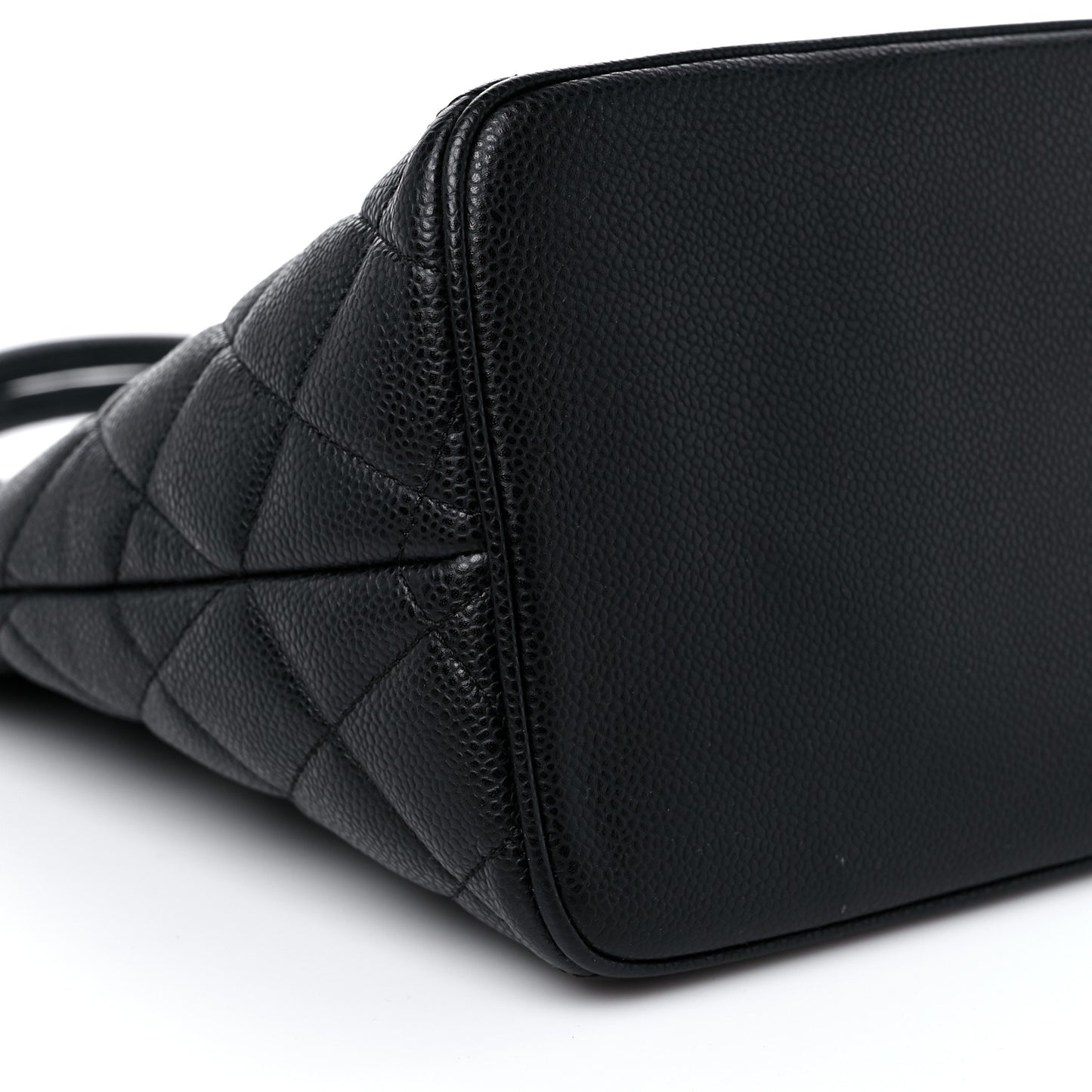 Caviar Quilted Medallion Tote Black