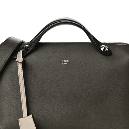Fendi Vitello Dolce 4 Color Medium By The Way Boston Bag Carbone Grigio Polvere Multicolor 8 of 12