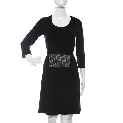 Christian Dior Oblique Saddle Belt Bag Blue 3 of 9