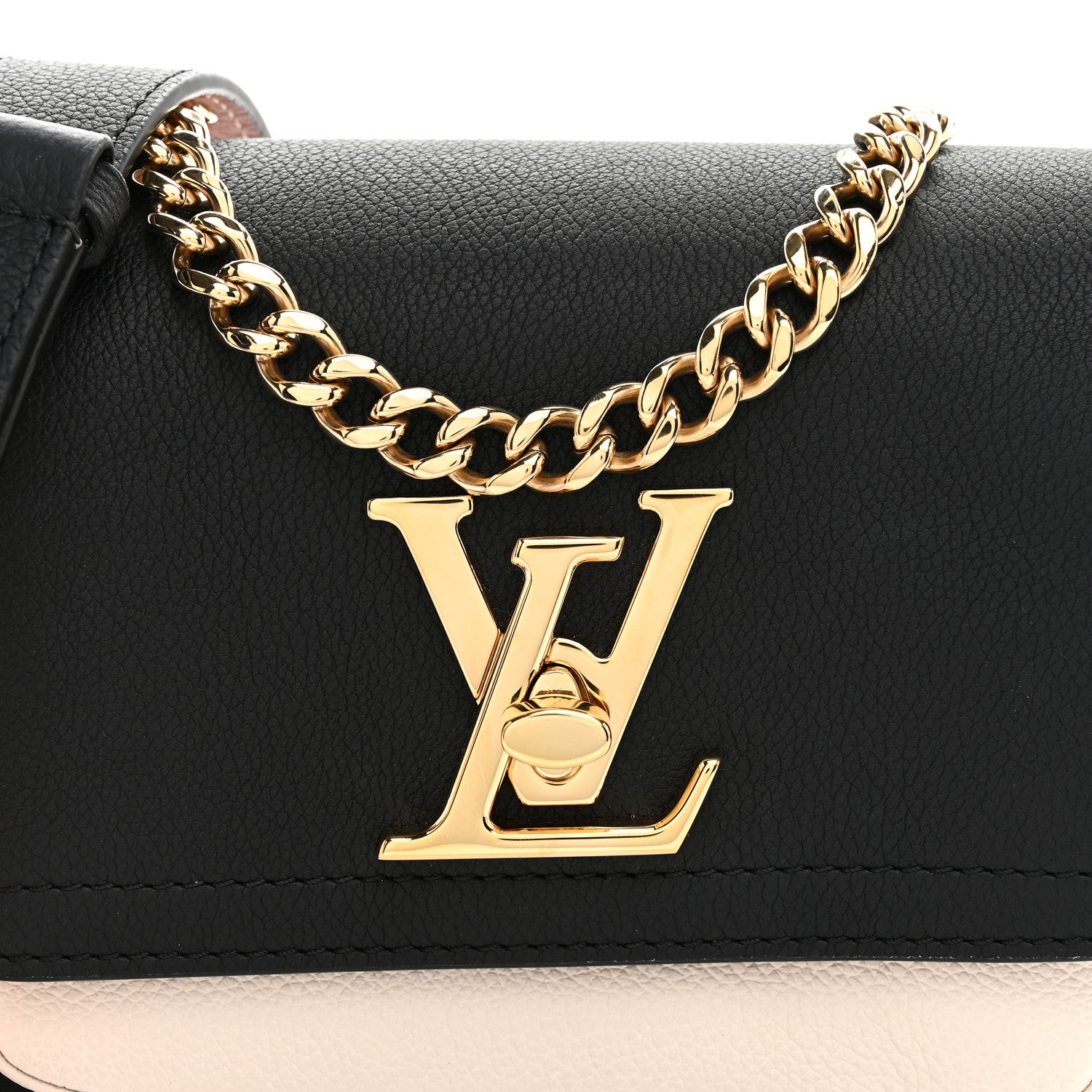Louis Vuitton Grained Calfskin Lockme Tender Black 7 of 9