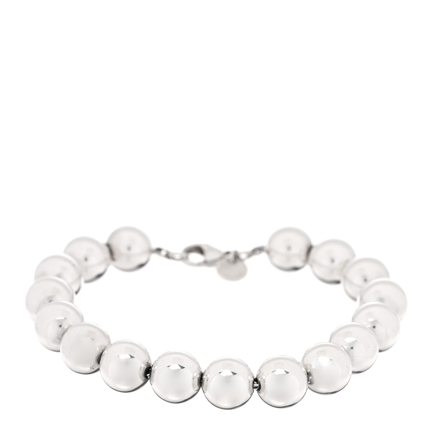 Tiffany Sterling Silver 10mm HardWear Ball Bracelet 1 of 3