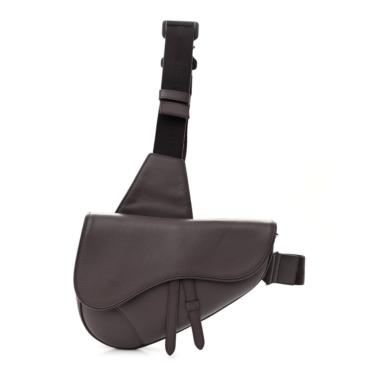 Christian Dior Grained Calfskin Kim Jones Saddle Bag Amaranth 1 of 10