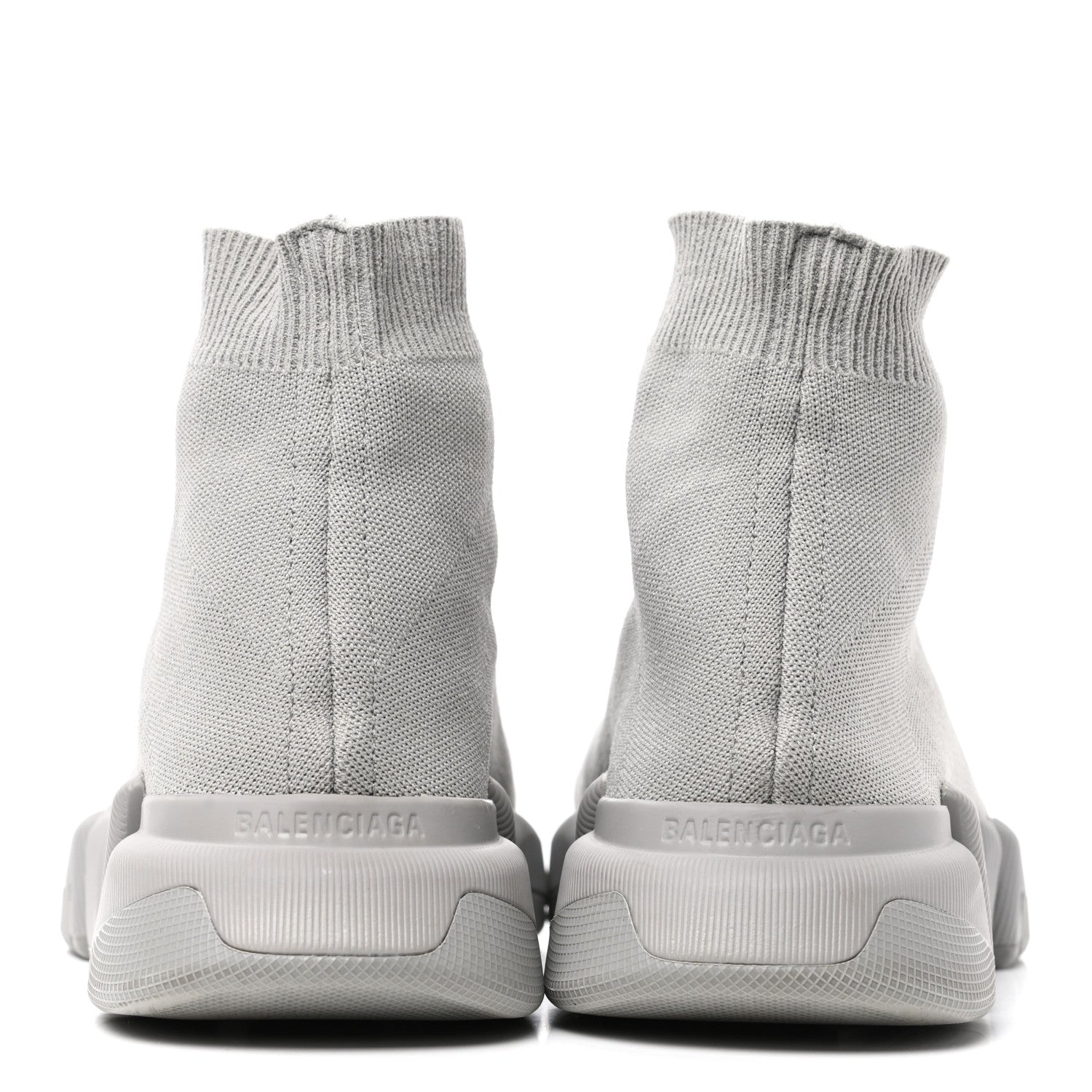 Balenciaga Technical 3D Recycled Knit Womens Speed 2.0 Sneakers 39 Monocolor Grey 4 of 10