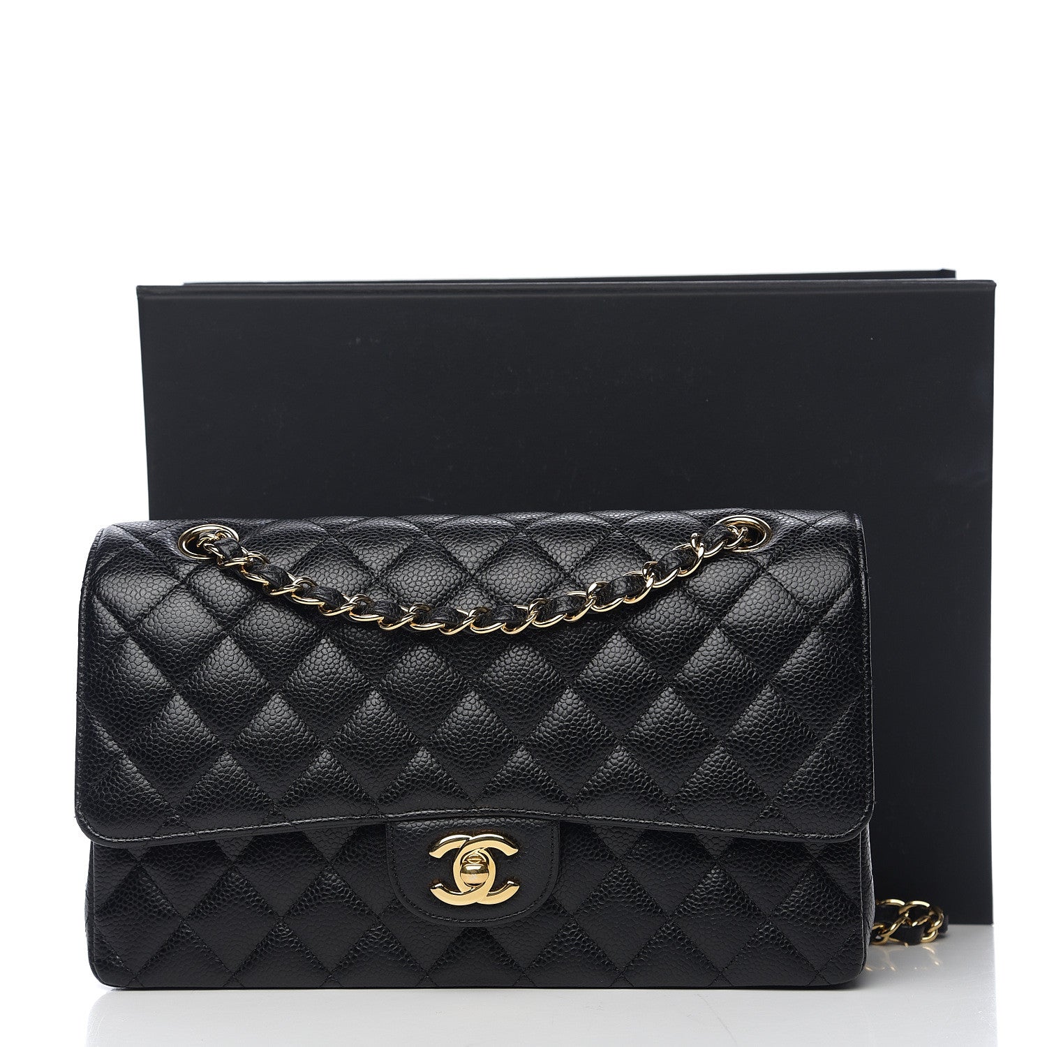 Chanel Caviar Quilted Medium Double Flap Black 10 of 10