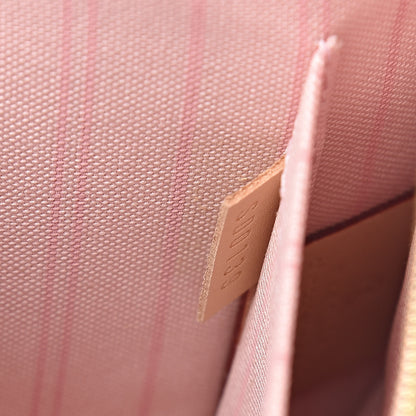 Louis Vuitton Damier Azur Neverfull MM GM Pochette Rose Ballerine 8 of 8