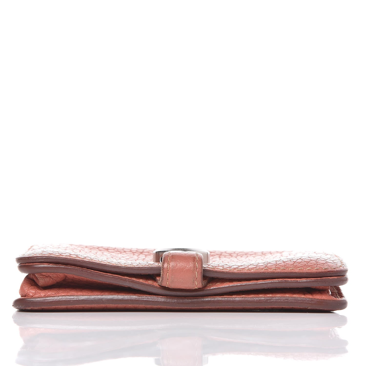 Hermes Taurillon Clemence Dogon Card Case Rose Thè 10 of 18