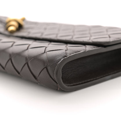 Bottega Veneta Nappa Intrecciato Long Andiamo Top Handle Clutch Fondant 10 of 13