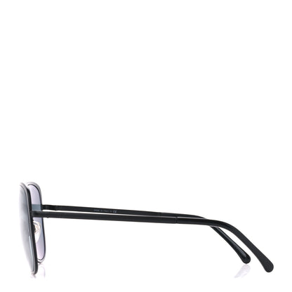 Chanel Pilot Summer Aviator Sunglasses 4223 Black 3 of 8