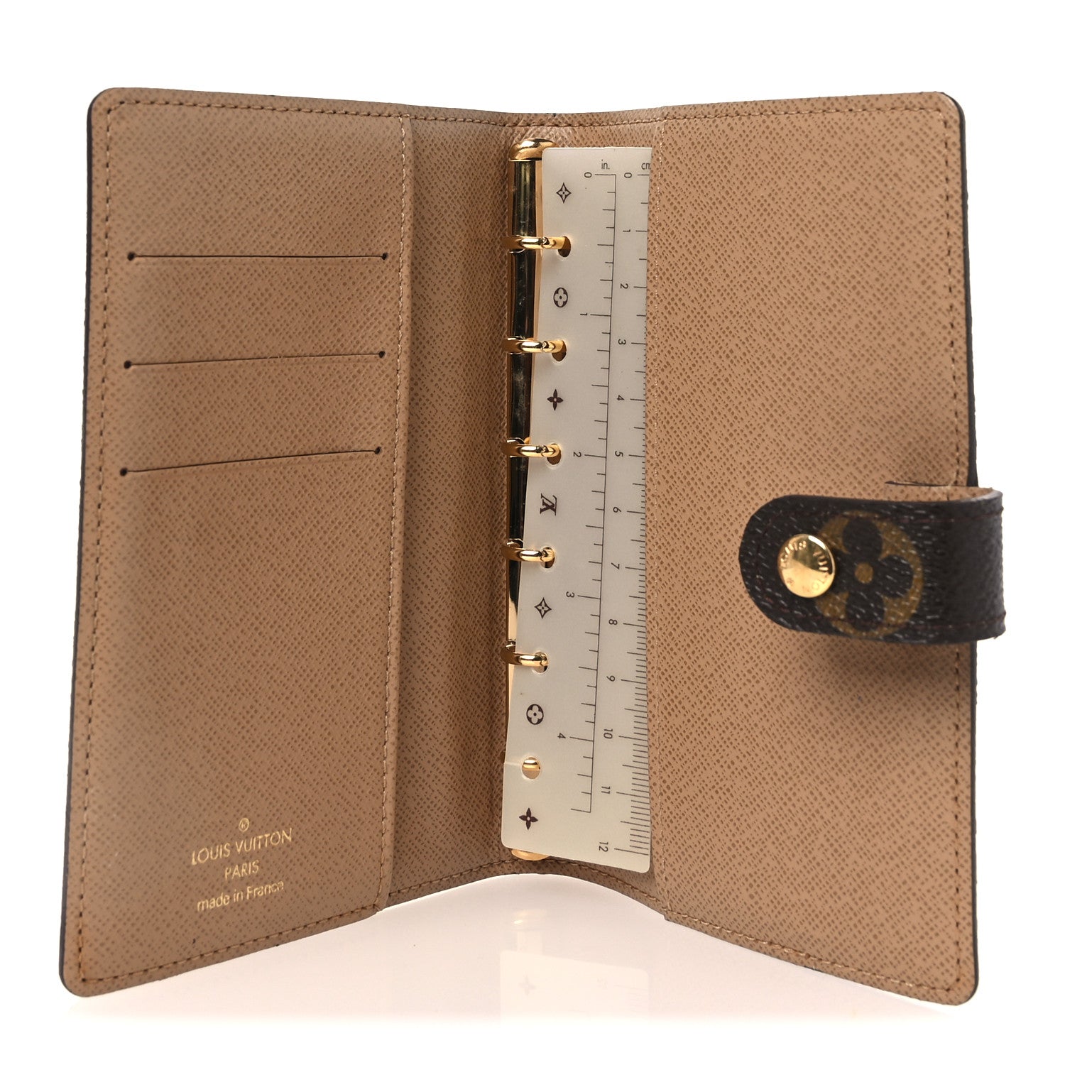 Louis Vuitton Monogram Complice Trunks and Bags Small Ring Agenda Cover Beige 5 of 8