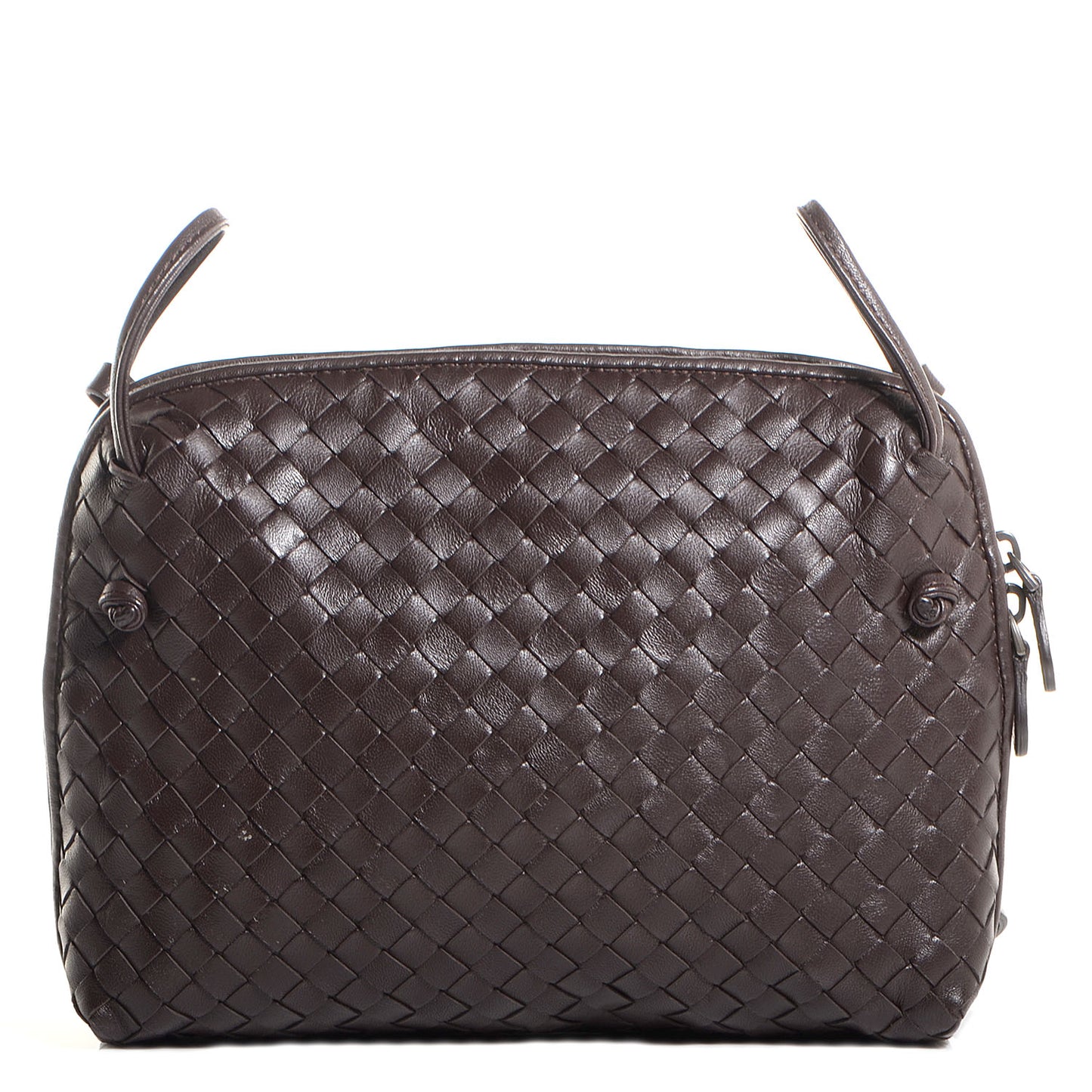 Nappa Intrecciato Crossbody Pillow Ebano