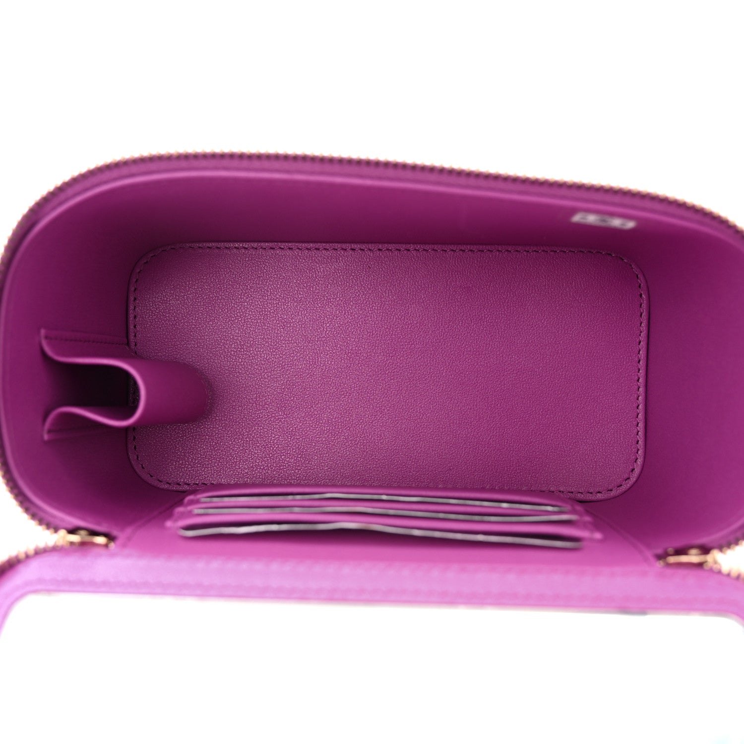 Chanel Lambskin Quilted Small Pillow Crush Vanity Case With Chain Purple 5 of 10