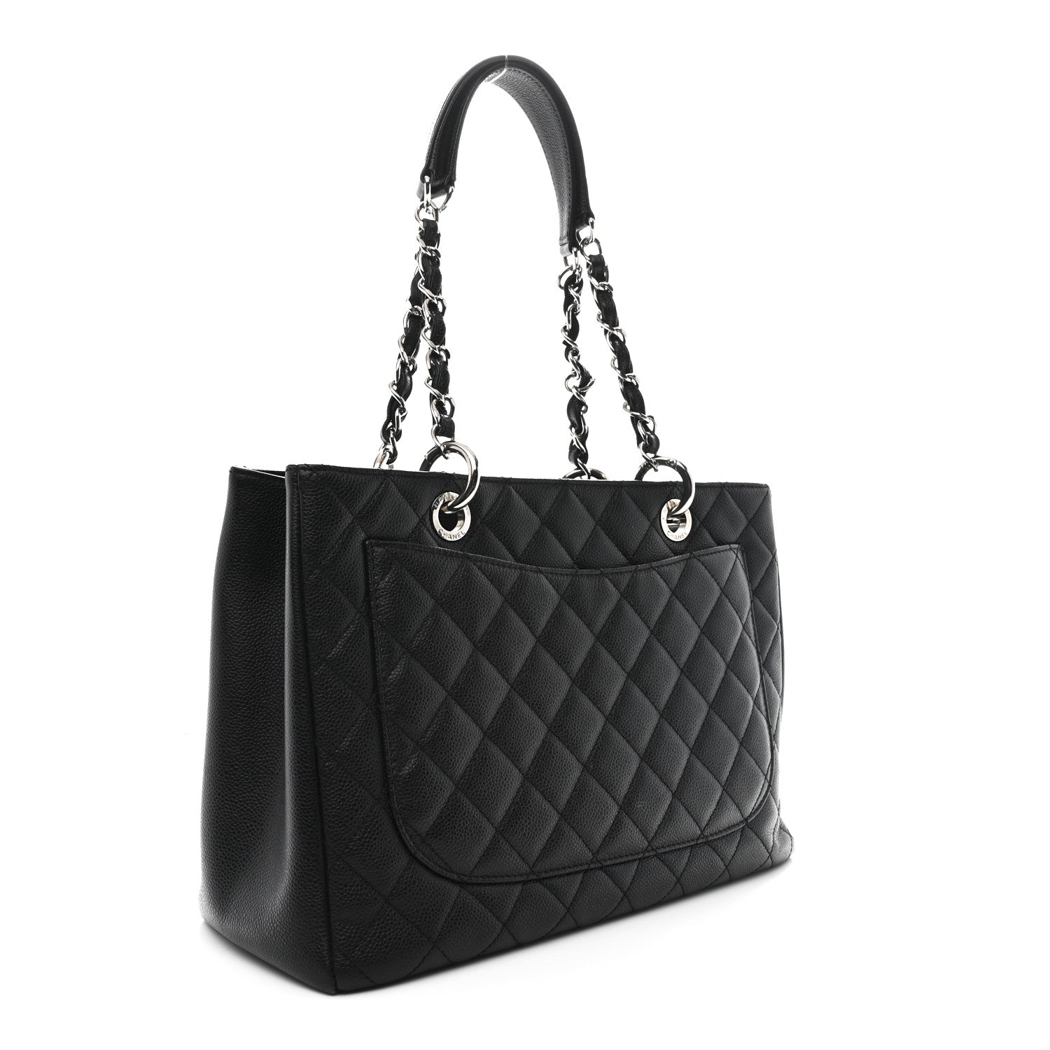 Chanel Caviar Quilted Grand Shopping Tote GST Black 3 of 11