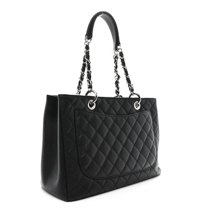 Chanel Caviar Quilted Grand Shopping Tote GST Black 3 of 11