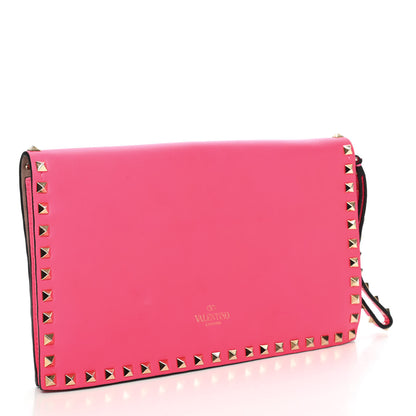 Valentino Garavani Nappa Rockstud Wristlet Clutch Pink 3 of 6