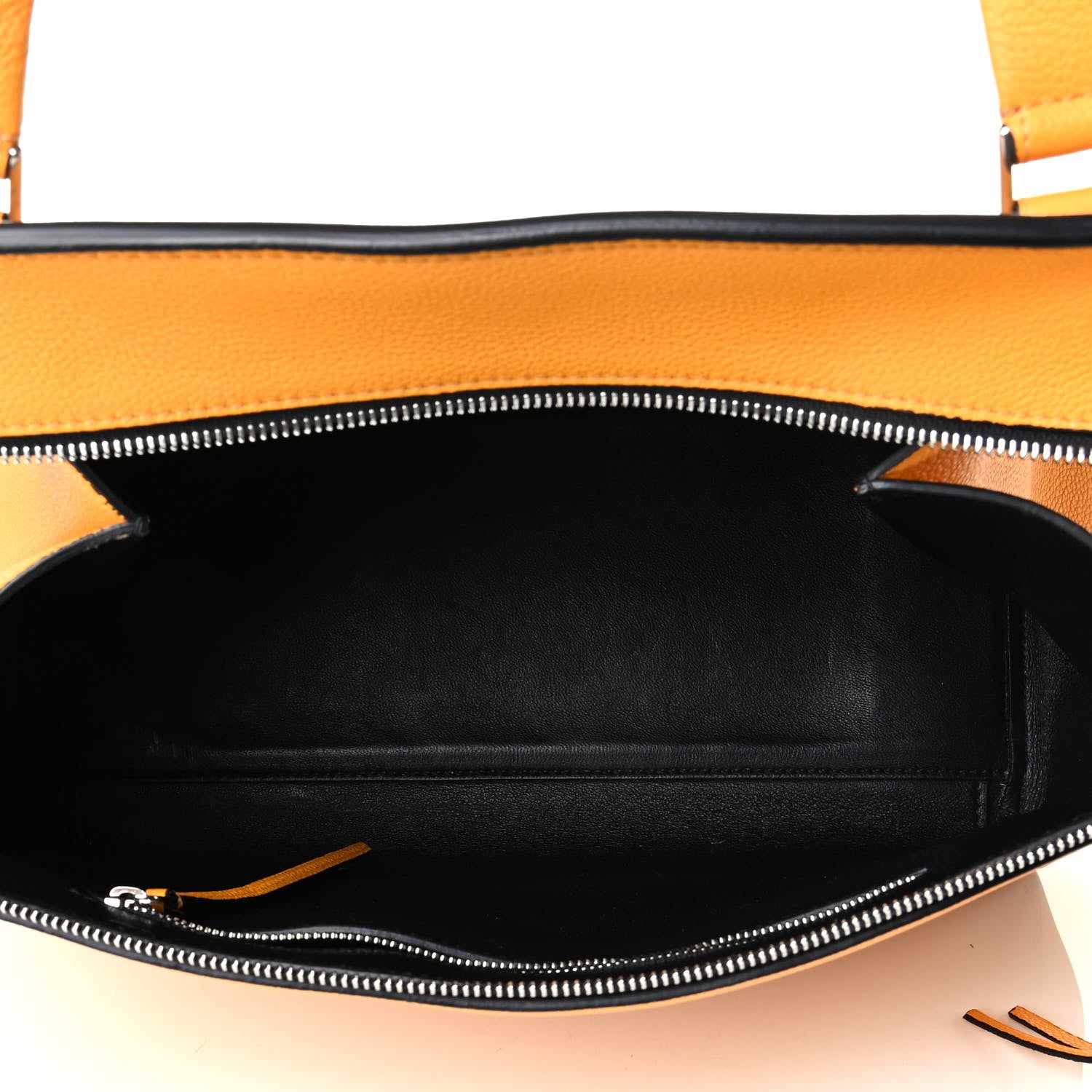 Celine Drummed Calfskin Medium Edge Shoulder Bag Ocre 4 of 8