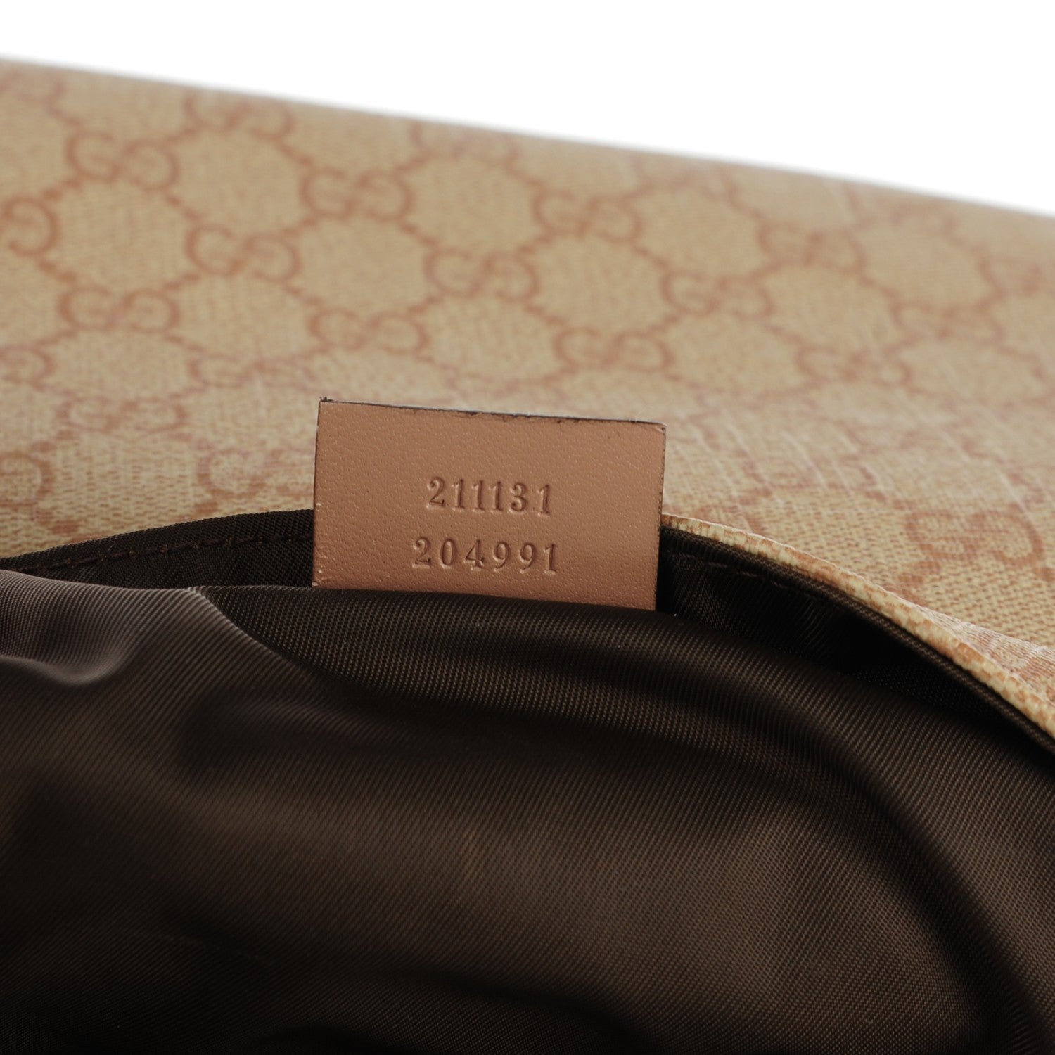 Gucci GG Supreme Monogram Messenger Diaper Bag Beige 7 of 7