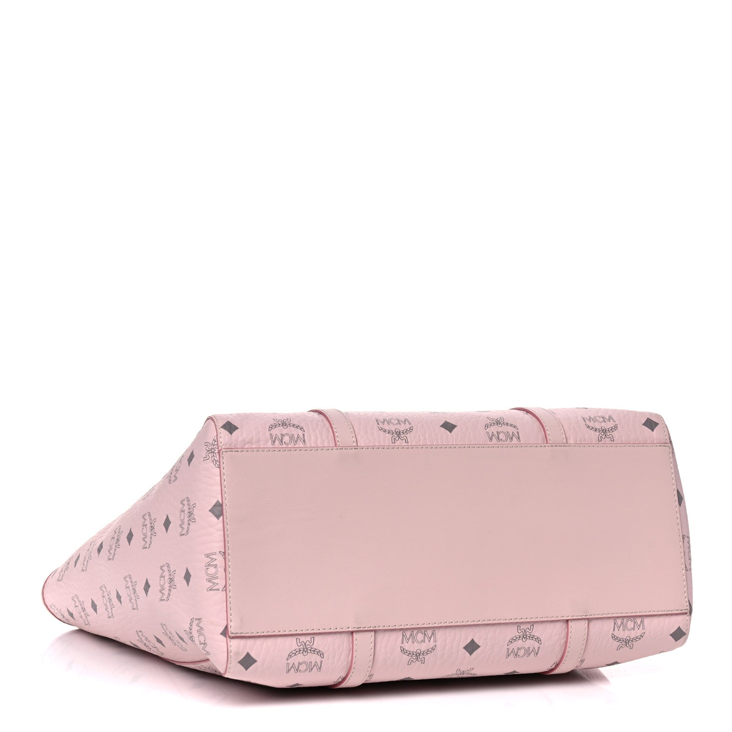 MCM Visetos Toni Shopper Tote Powder Pink 3 of 11