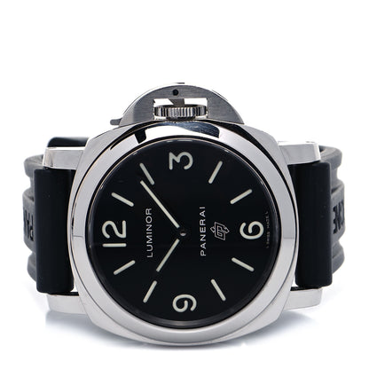 Panerai Stainless Steel Rubber 44mm Luminor Base Logo Manual Winding Watch Black PAM00773 2 of 5