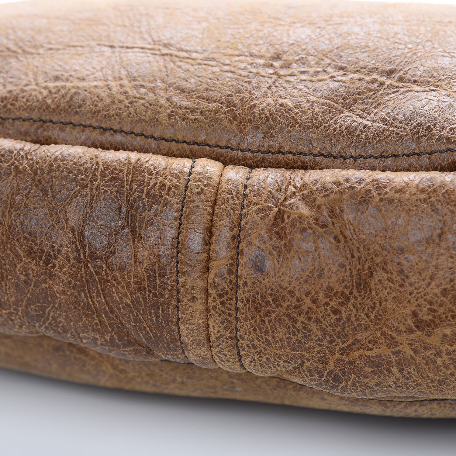 Prada Suede Shearling Mink Fur Crocodile Shoulder Bag Brown 11 of 19