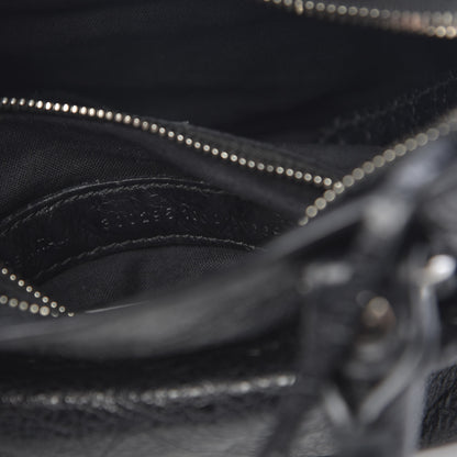 Balenciaga Agneau Classic Silver Hardware Mini City Logo Strap Black 7 of 10