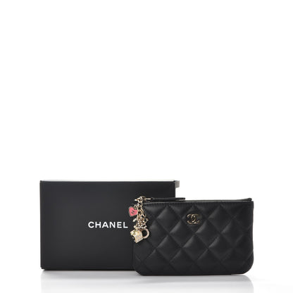 Chanel Lambskin Quilted Casino Coin Purse Black 9 of 9
