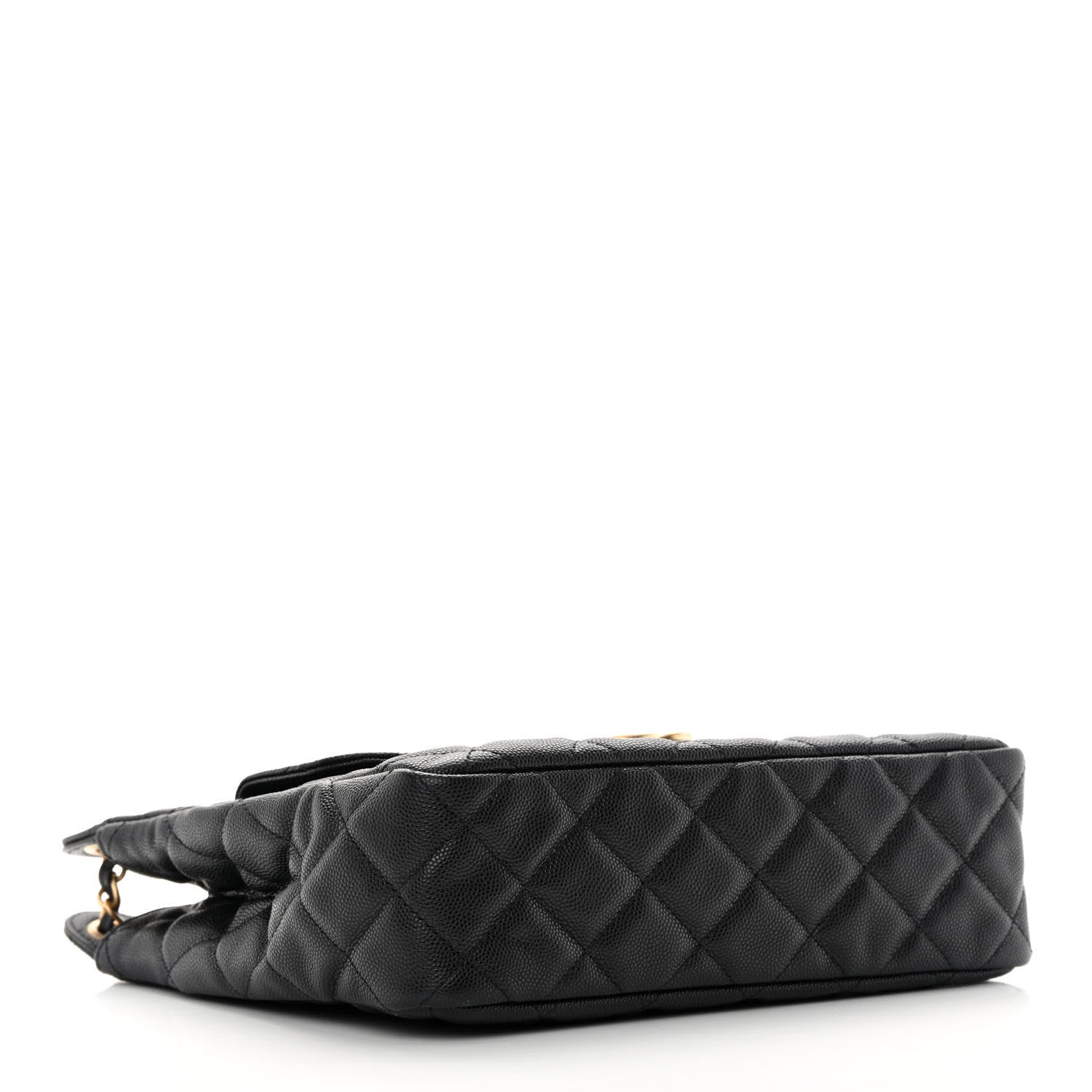 Chanel Caviar Quilted Wavy CC Hobo Black 4 of 11