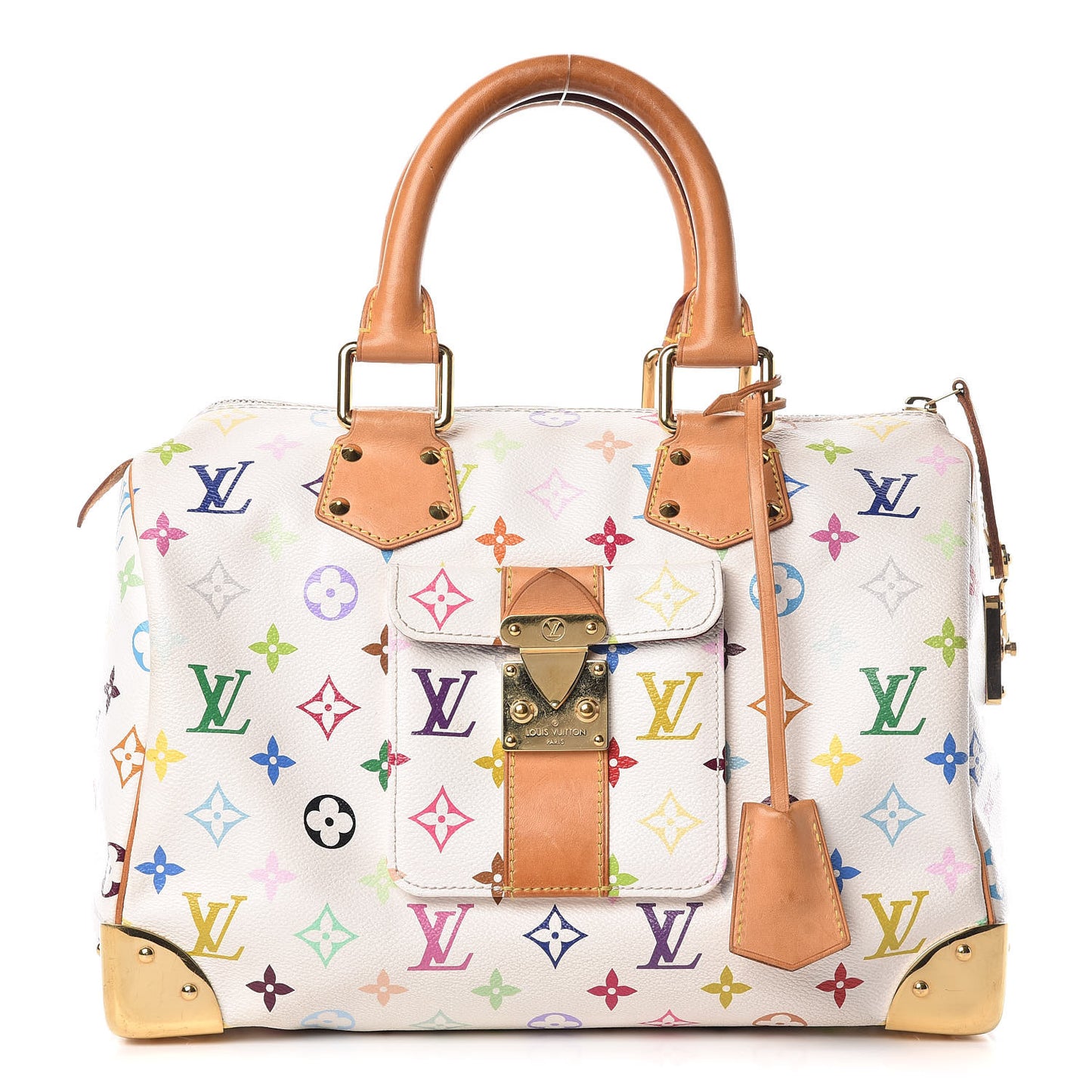 Monogram Multicolor Speedy 30 White