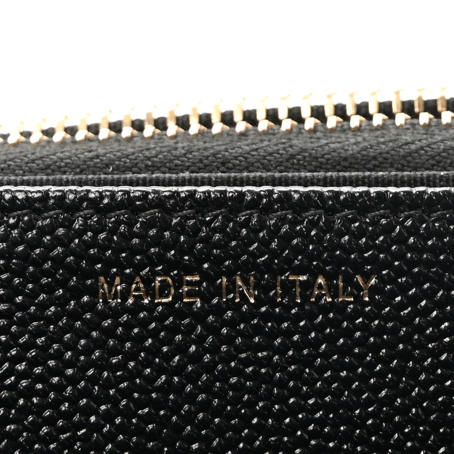 Caviar Quilted Golden Class Wallet On Chain WOC Black