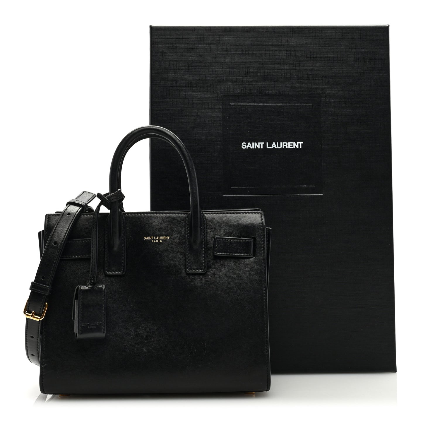 Calfskin Nano Sac De Jour Black