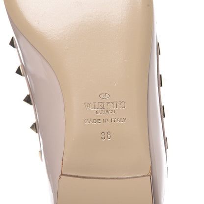Valentino Garavani Patent Rockstud Ballerina Flats 38 Poudre 7 of 9