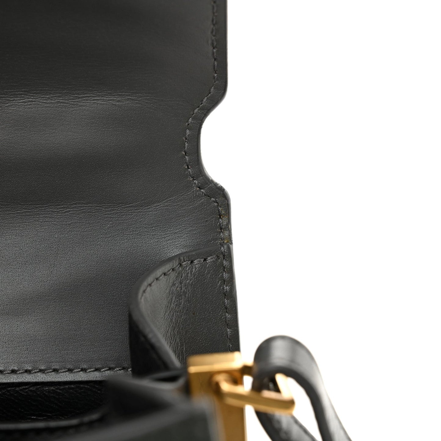 Kid Suede Smooth Calfskin Mini Classic Monogram Cassandra Top Handle Dark Smog