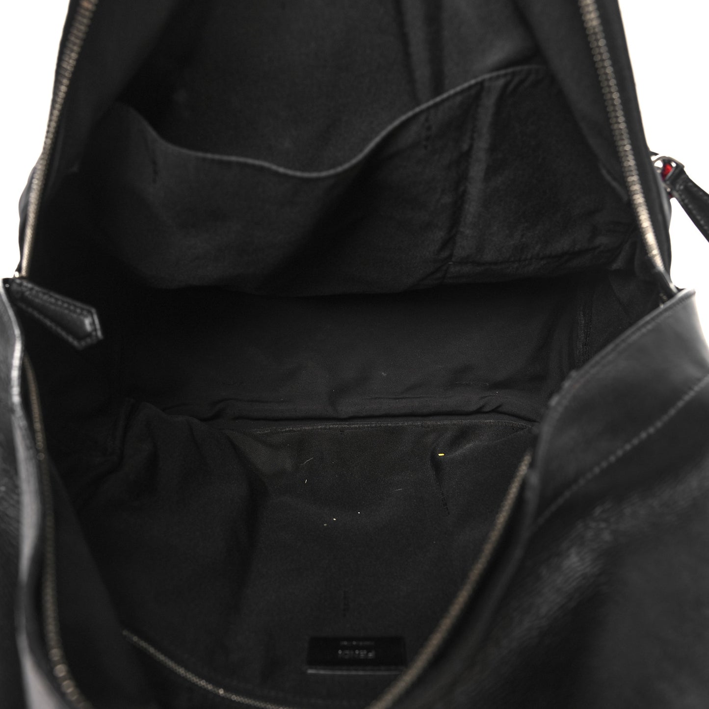 Nylon Vitello Liberty Vitello Dolce Monster Eyes Rounded Backpack Black Sunflower