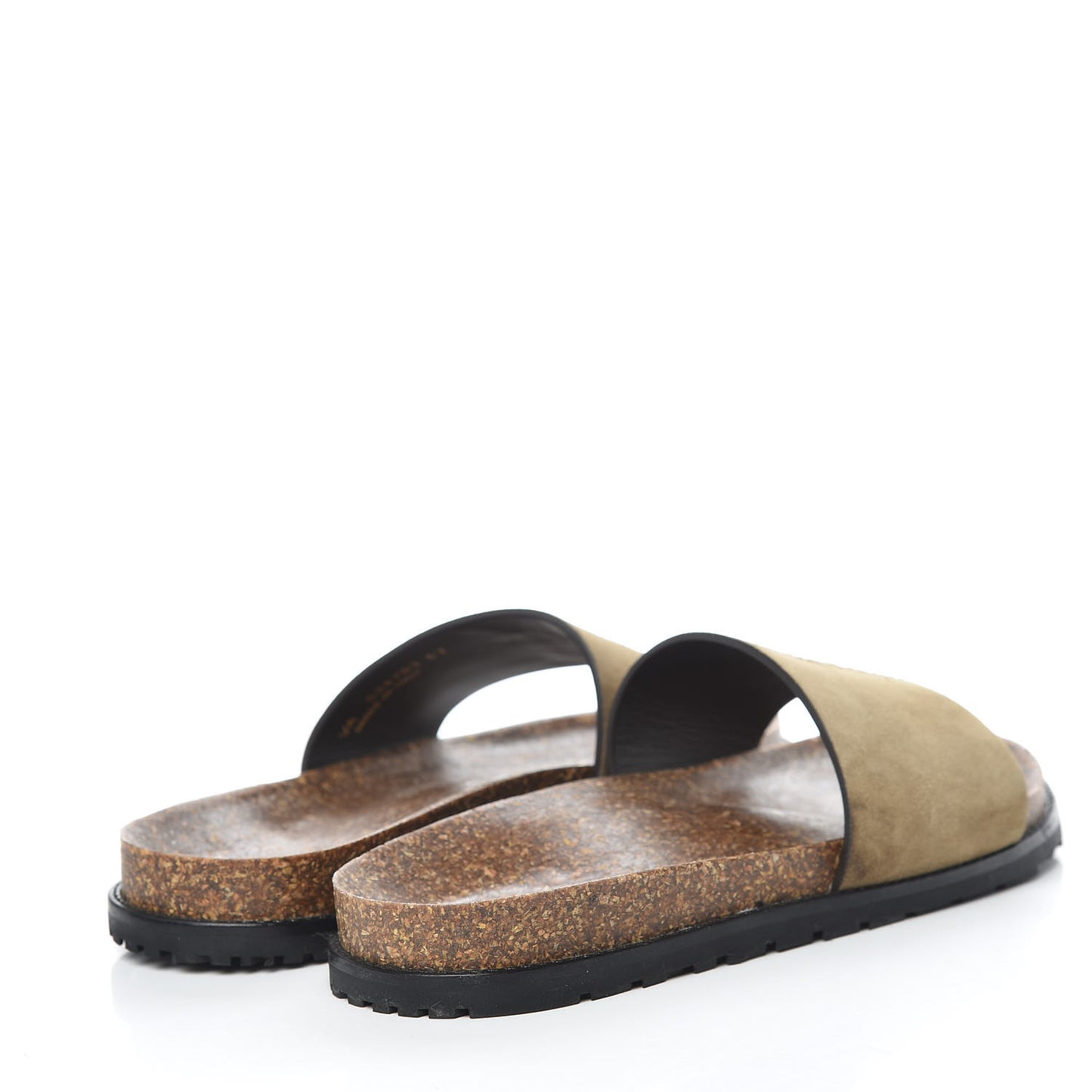 Suede Joan Slide Sandals 37 Brown