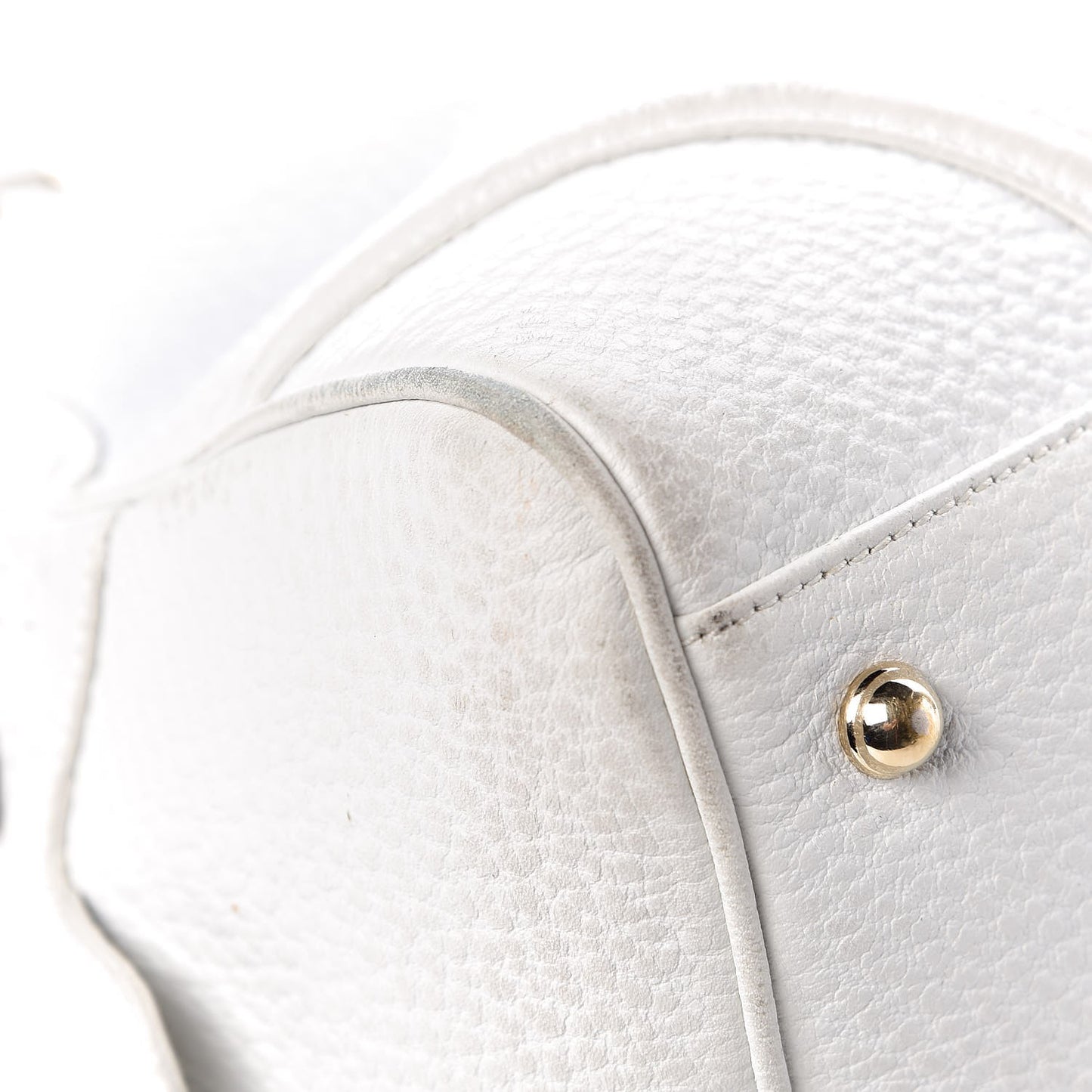 Calfskin Web Blondie Bowler White