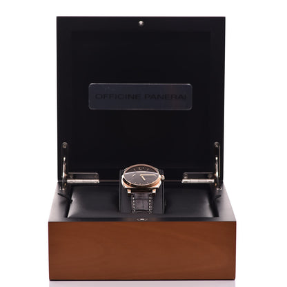Panerai 18K Rose Gold Alligator 42mm Radiomir 1940 ORO Rosso Automatic Watch Brown PAM00513 15 of 15