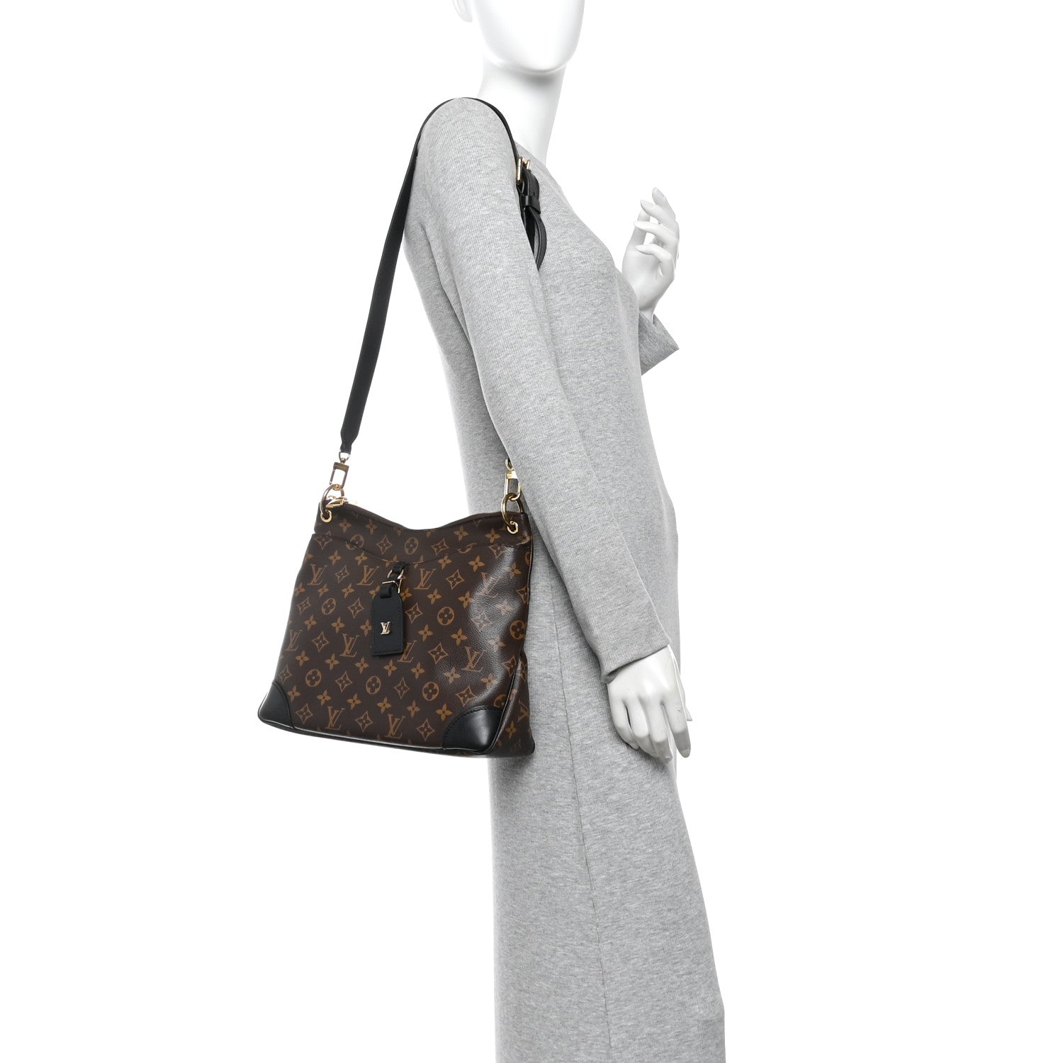 Louis Vuitton Monogram Odeon MM Black 2 of 12